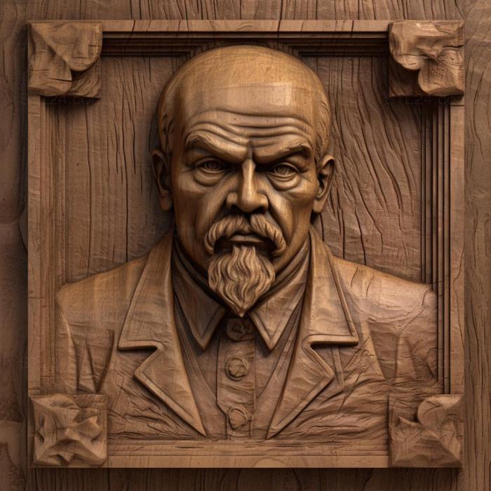 Famous (Vladimir Lenin 3, 3DFMS_7538) 3D models for cnc